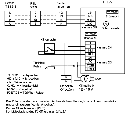 Stromlaufplan TLM 511-02TLM 611-- Siedle